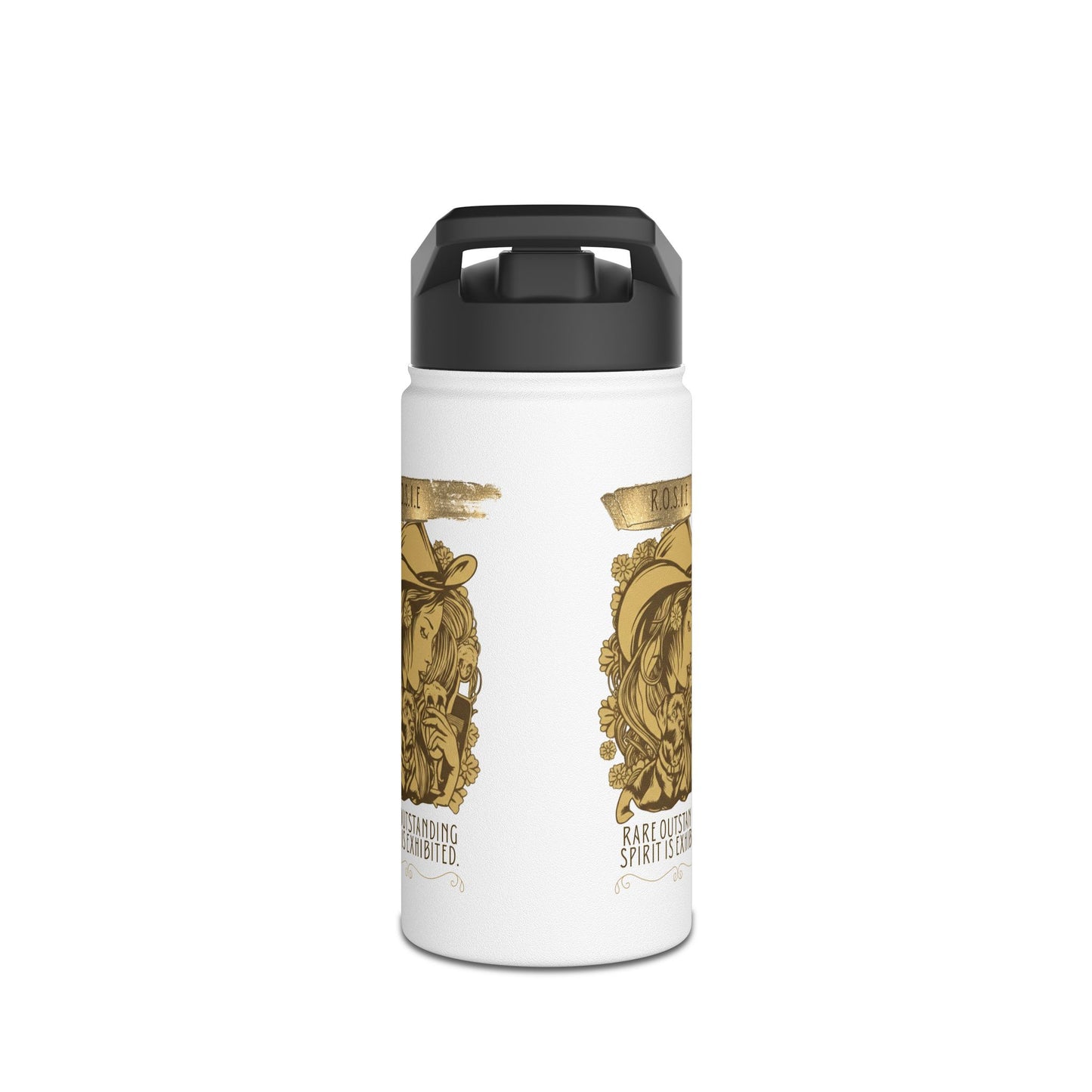 Personalized Initial Quote Golden Girl Stainless Steel Water Bottle