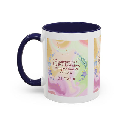 Personalized Ocean Theme Accent Coffee Mug