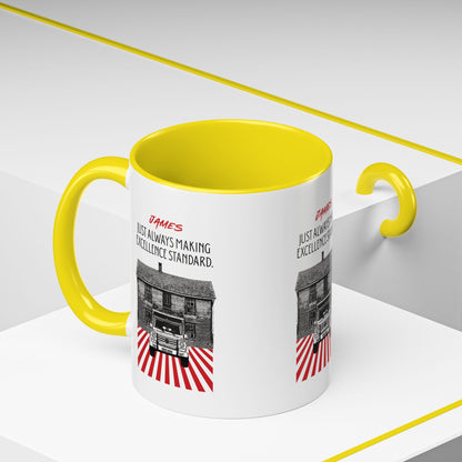 Personalized Vintage Car Accent Coffee Mug