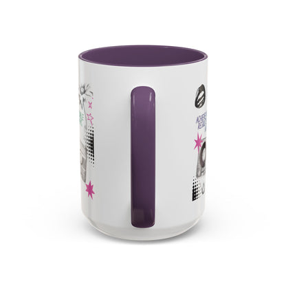 Personalized Cassette Vibes Accent Coffee Mug