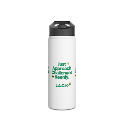 Personalized Initial Quote Simple Message Stainless Steel Water Bottle