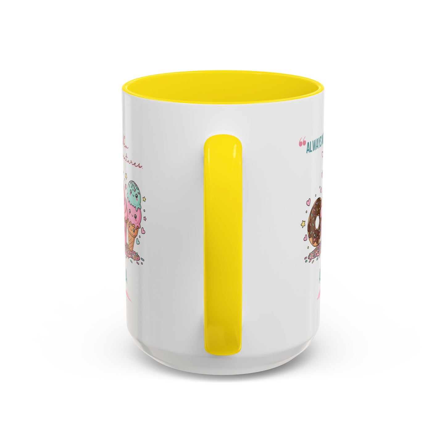 Personalized Initial Sweet Treat Accent Coffee Mug