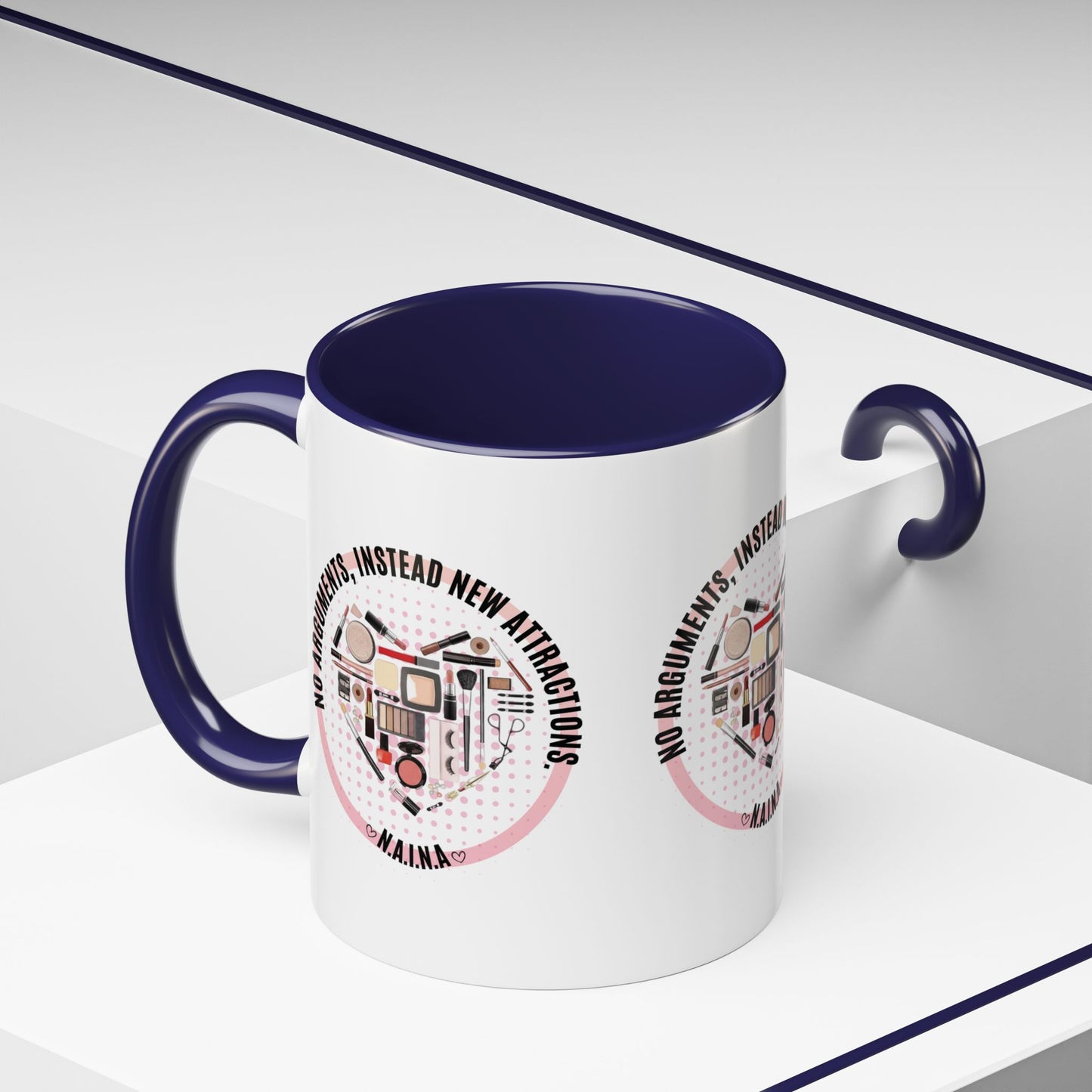 Personalized Cosmetic Heart Accent Coffee Mug