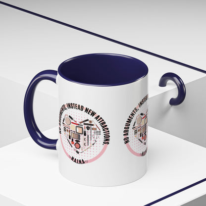 Personalized Cosmetic Heart Accent Coffee Mug