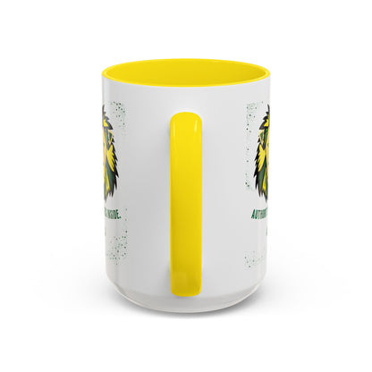 Personalized Initial Lion Accent Coffee Mug