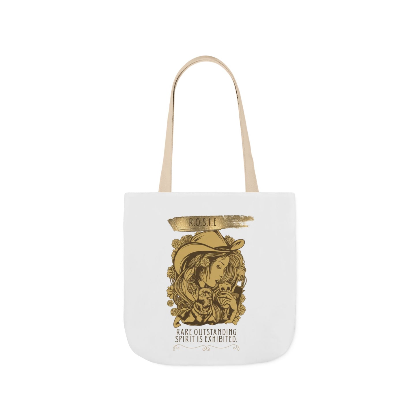 Personalized Initial Quote Golden Girl Canvas Tote Custom Name