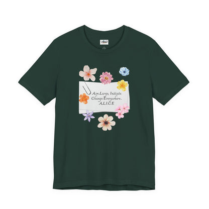 Personalized Floral Note Tee
