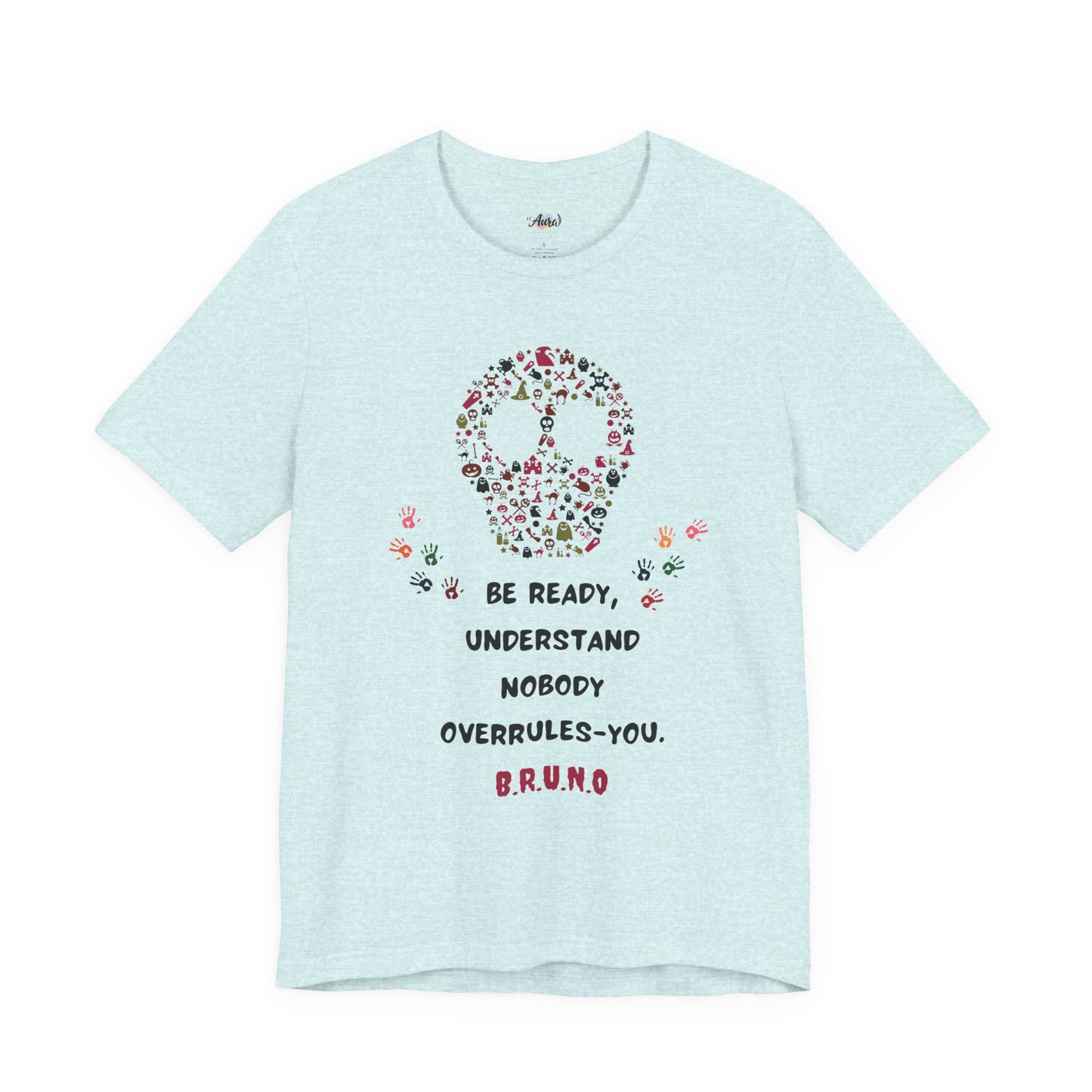 Personalized Peace Floral  and Skull Tee