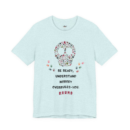 Personalized Peace Floral  and Skull Tee