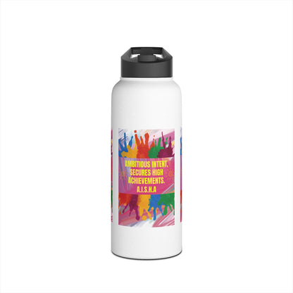 Personalized Initial Quote Colorful Paint Stainless Steel Water Bottle