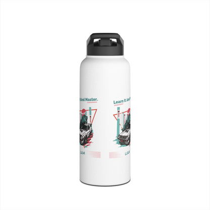 Personalized Initial Quote Dinosaur Car Stainless Steel Water Bottle