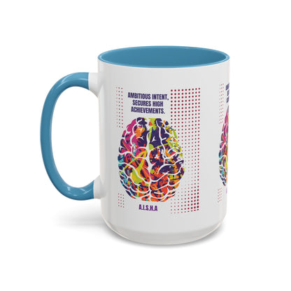 Personalized Initial Brain Accent Coffee Mug