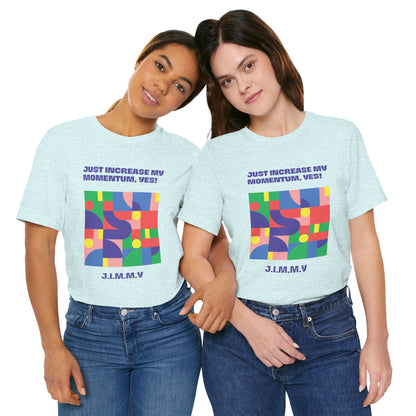 Personalized Momentum Graphic Colorful Geometric Design Tee