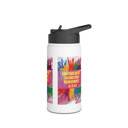 Personalized Initial Quote Colorful Paint Stainless Steel Water Bottle
