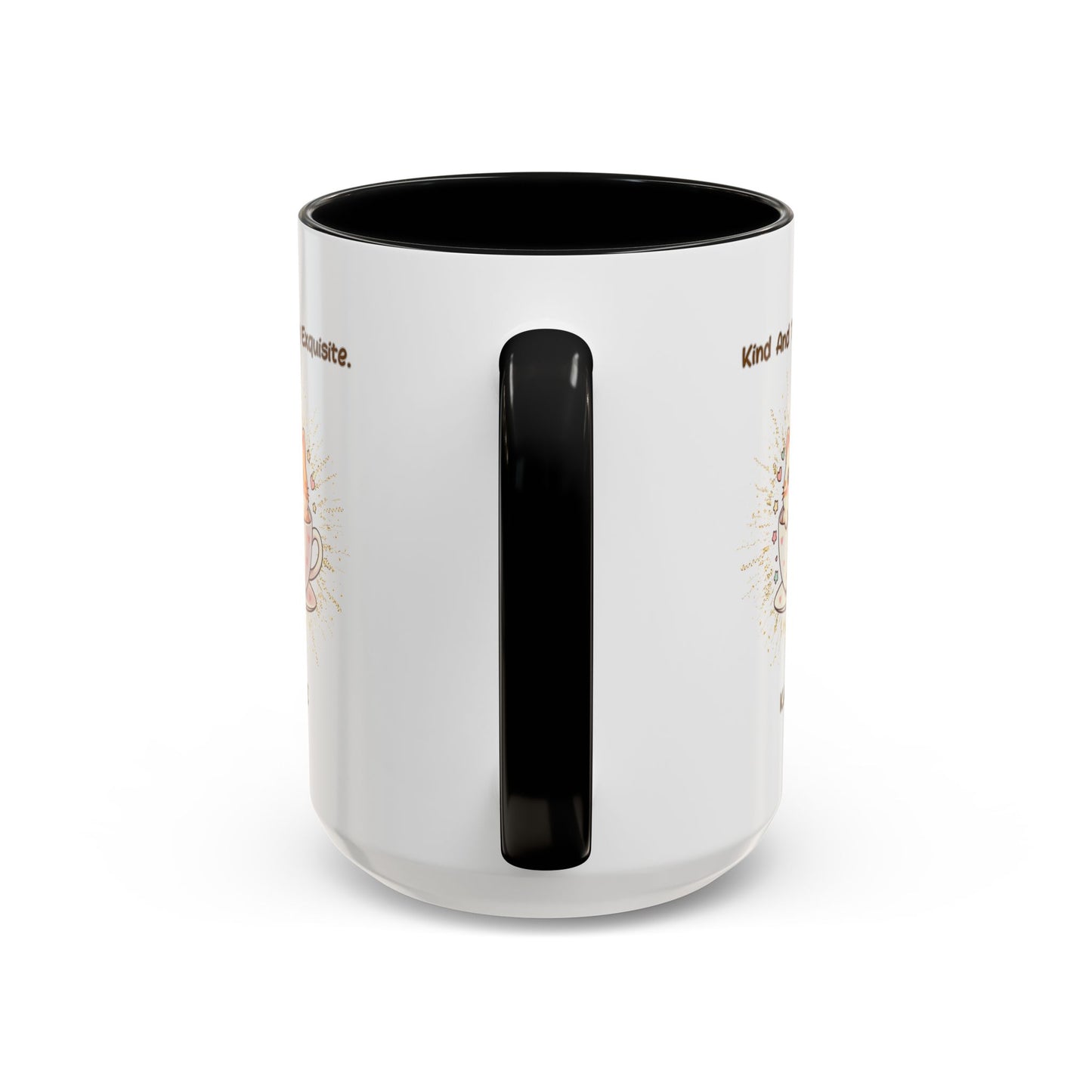 Personalized Initial Exquisite Cat Accent Coffee Mug
