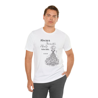 Personalized Cute Illustration black and white Graphic Tee