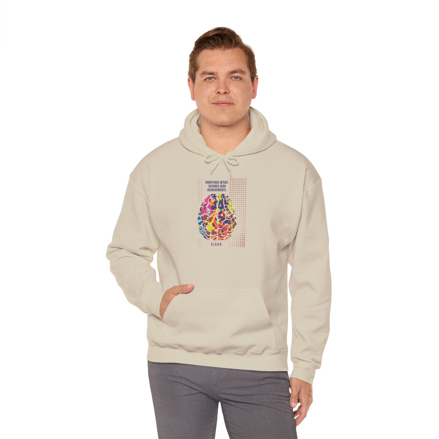Personalized Brain Graphic Hooded Sweatshirt