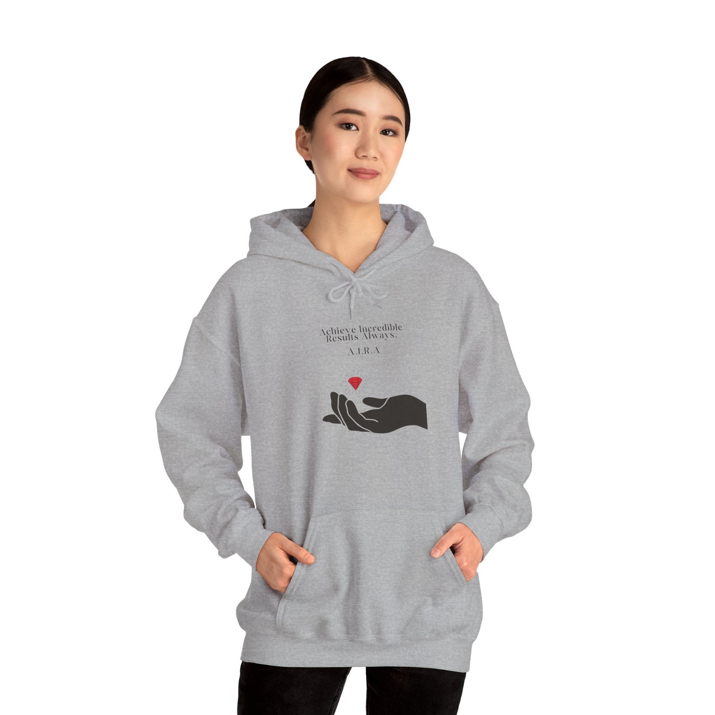 Personalized Hand and Gem Hooded Sweatshirt