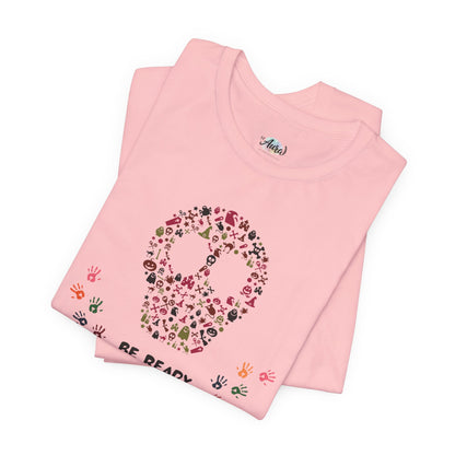Personalized Peace Floral  and Skull Tee
