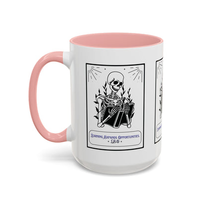 Personalized Initial Skeleton Accent Coffee Mug