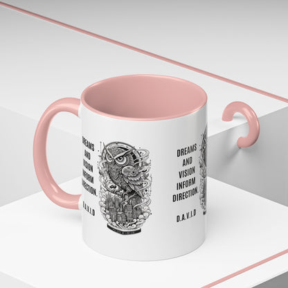 Personalized Owl Vision Accent Coffee Mug