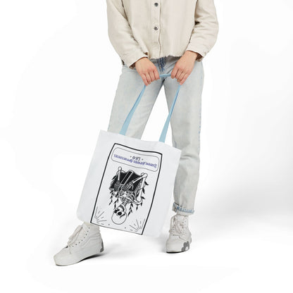 Personalized Initial Quote Skeleton Canvas Tote Custom Name