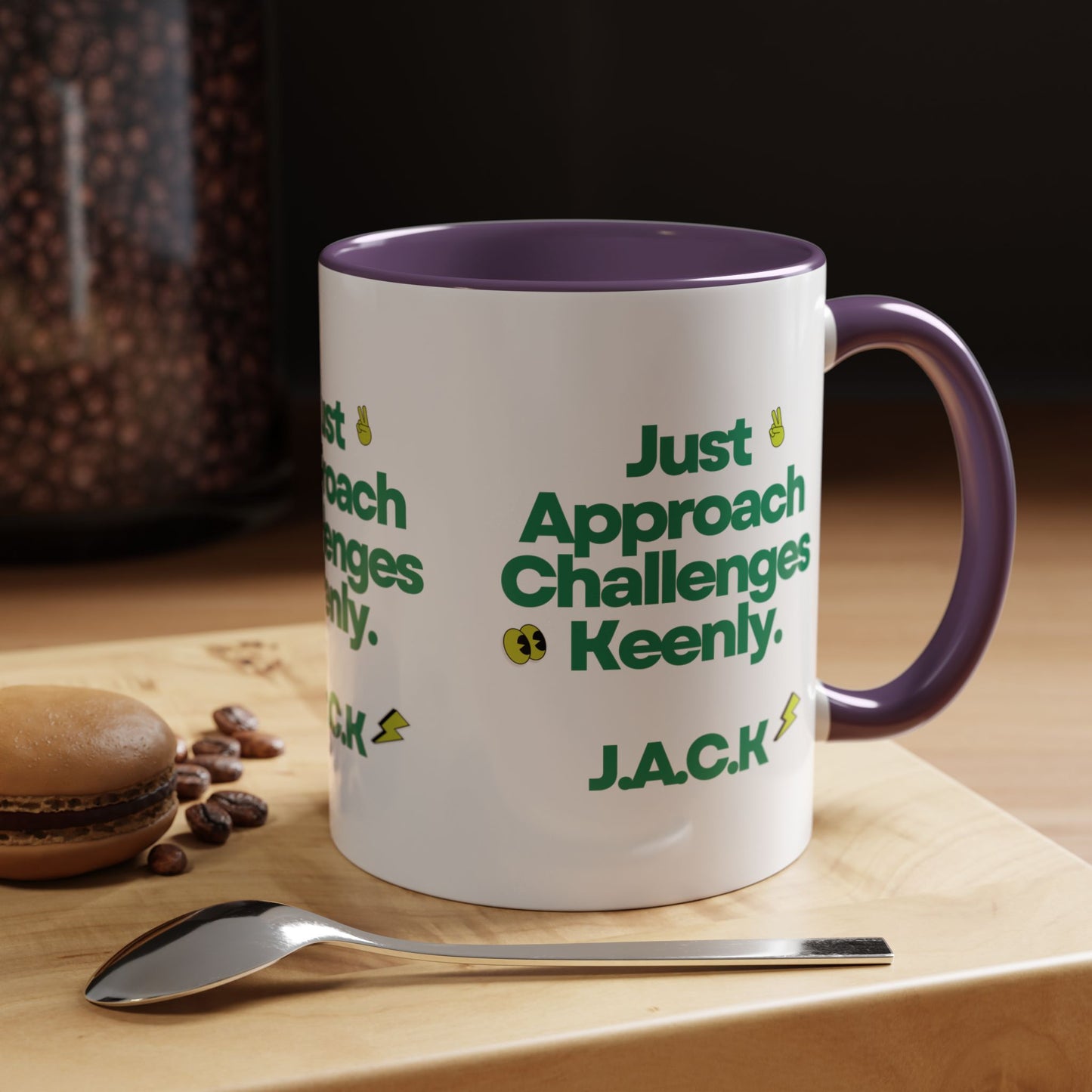 Personalized Simple Message Accent Coffee Mug
