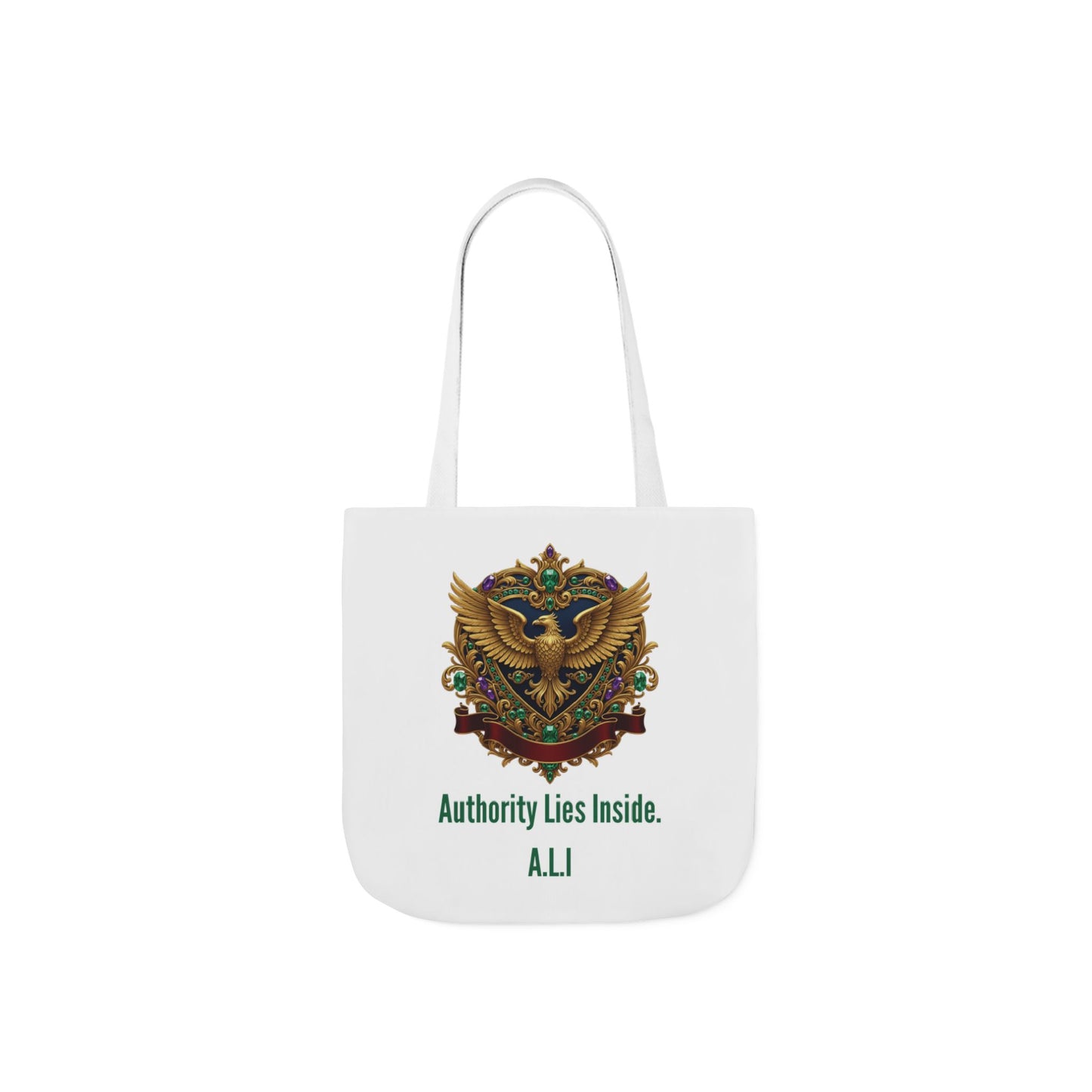 Personalized Initial Quote Eagle Wings Canvas Tote Custom Name