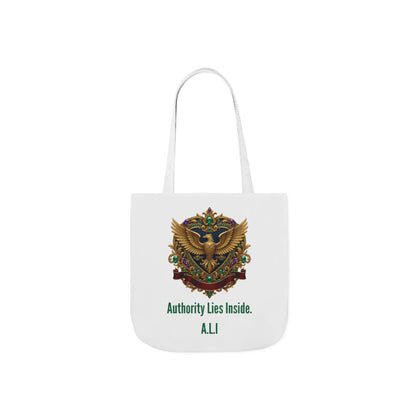 Personalized Initial Quote Eagle Wings Canvas Tote Custom Name