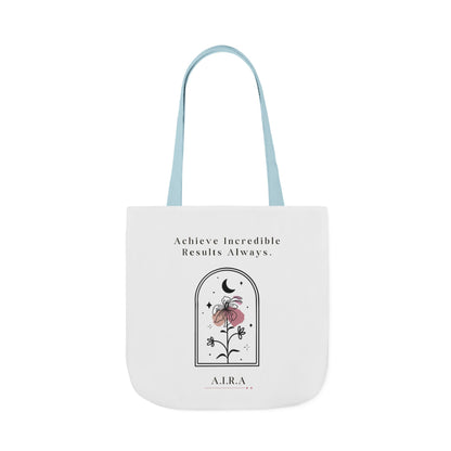 Personalized Initial Quote Floral Moon Canvas Tote Custom Name