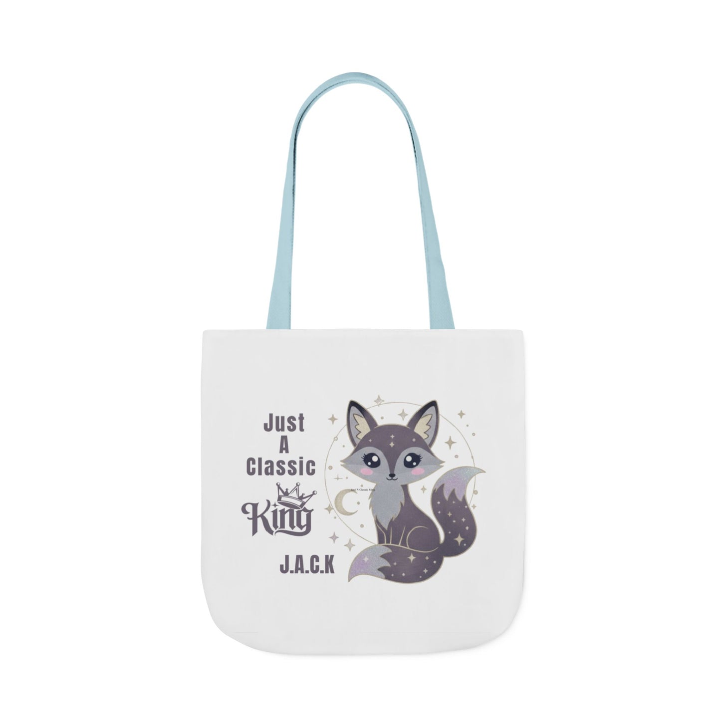 Personalized Initial Quote Fox King Canvas Tote Custom Name