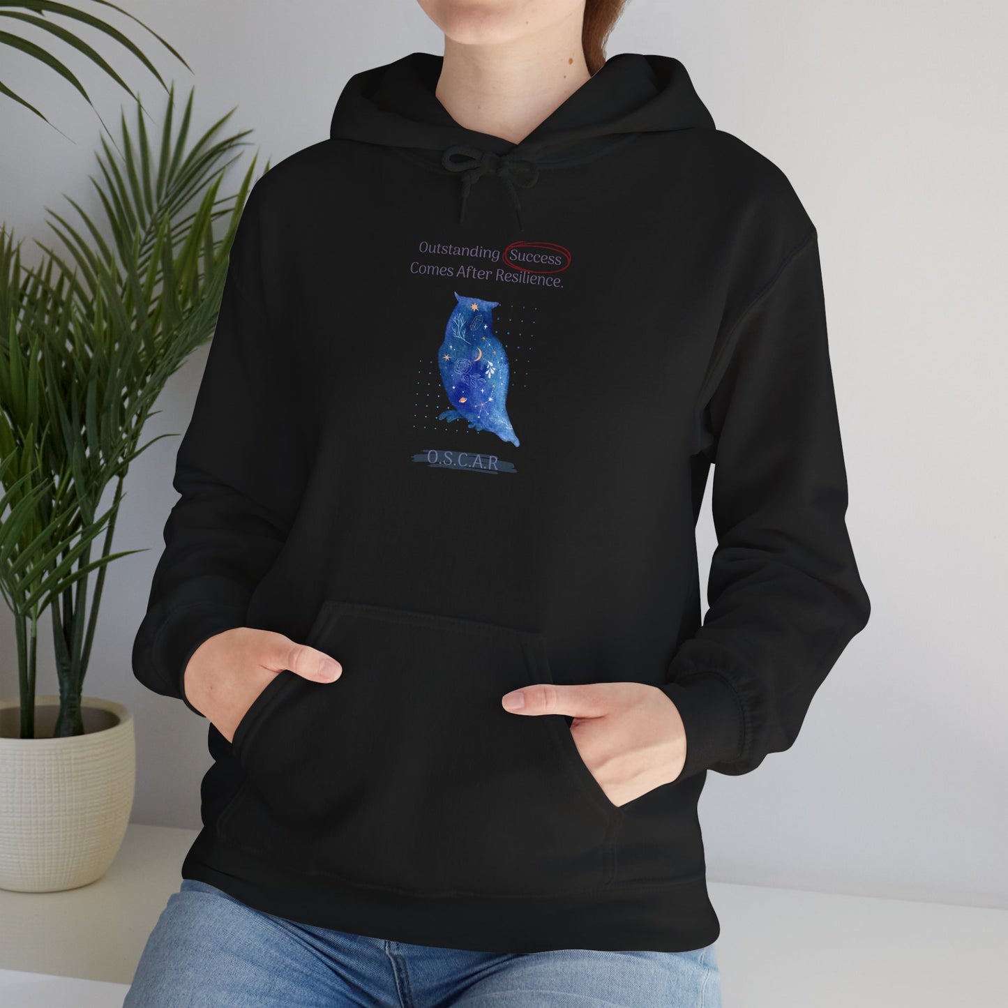 Personalized Owl Galaxy Hooded Sweatshirt