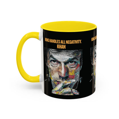 Personalized Initial Khan Accent Coffee Mug