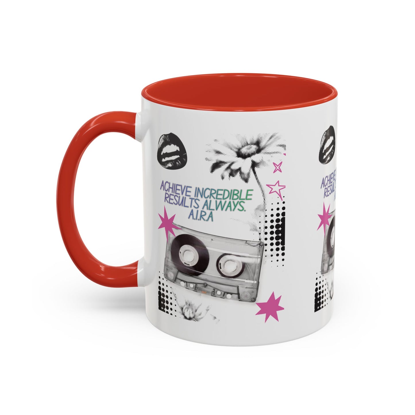 Personalized Cassette Vibes Accent Coffee Mug