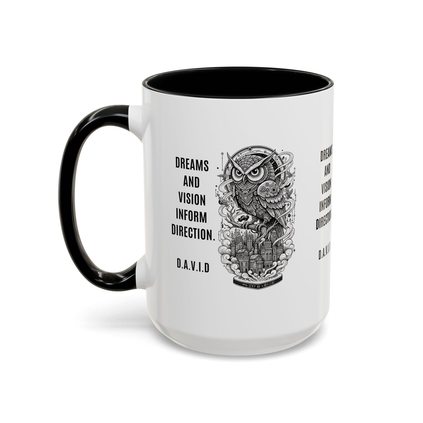 Personalized Owl Vision Accent Coffee Mug