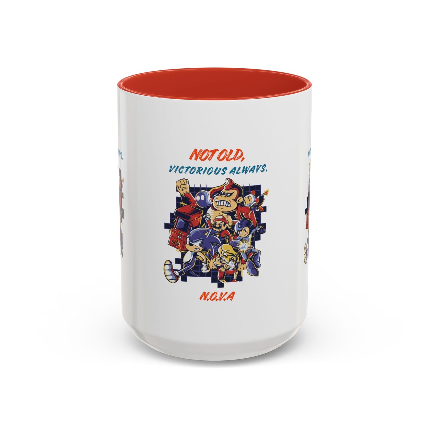Personalized Victory Cartoon Accent Coffee Mug