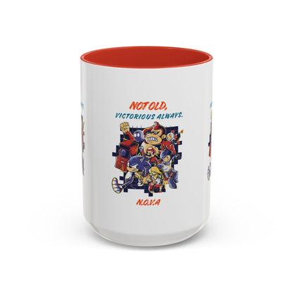 Personalized Victory Cartoon Accent Coffee Mug