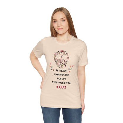Personalized Peace Floral  and Skull Tee