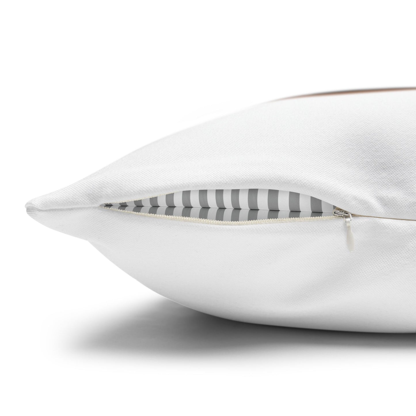 Personalized Initial Quote Coffee and Sunglasses — Custom Sayings on Square Poly Canvas Pillowcase