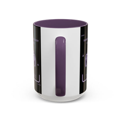 Personalized Initial Game Controller Accent Coffee Mug