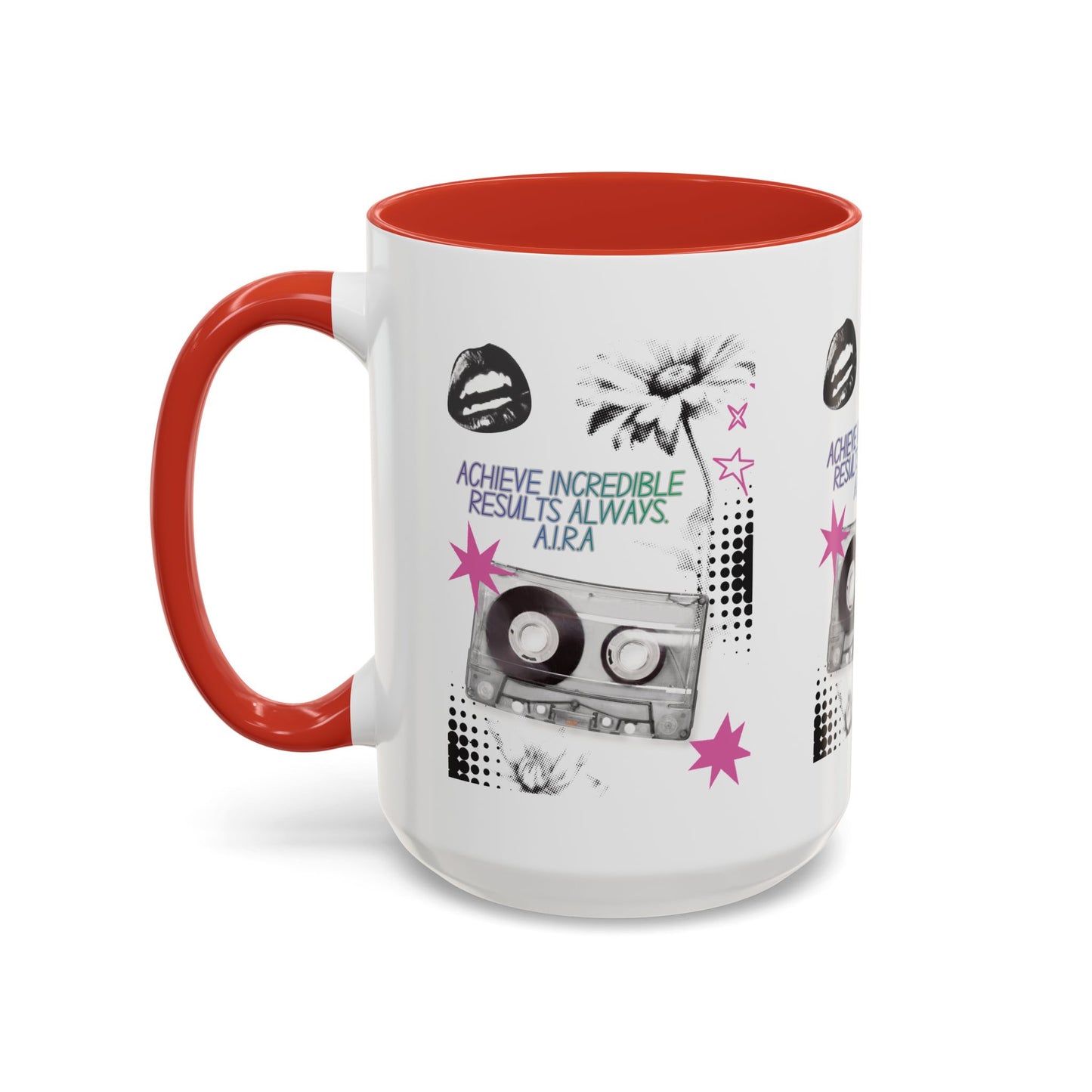 Personalized Cassette Vibes Accent Coffee Mug