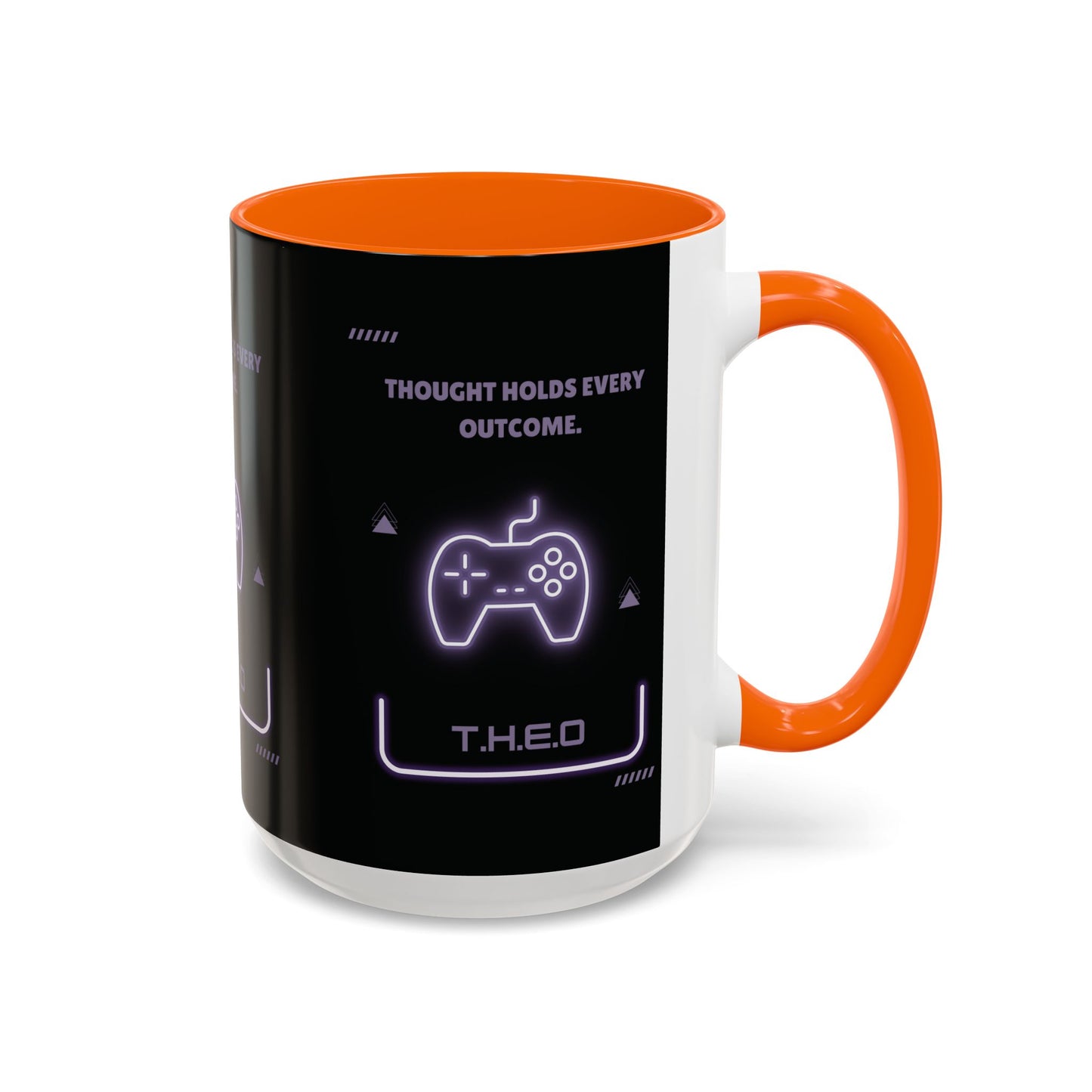Personalized Initial Game Controller Accent Coffee Mug