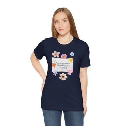 Personalized Floral Note Tee