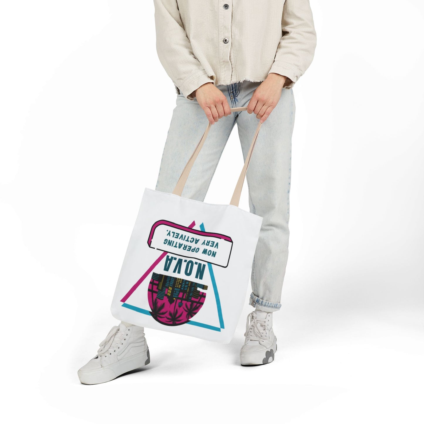 Personalized Initial Quote Building View Canvas Tote Custom Name