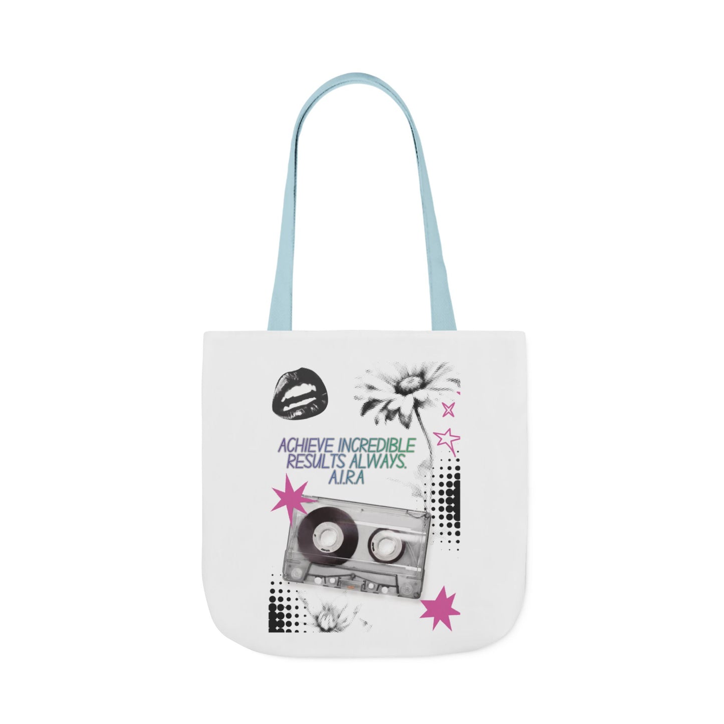 Personalized Initial Quote Cassette Vibes Canvas Tote Custom Name