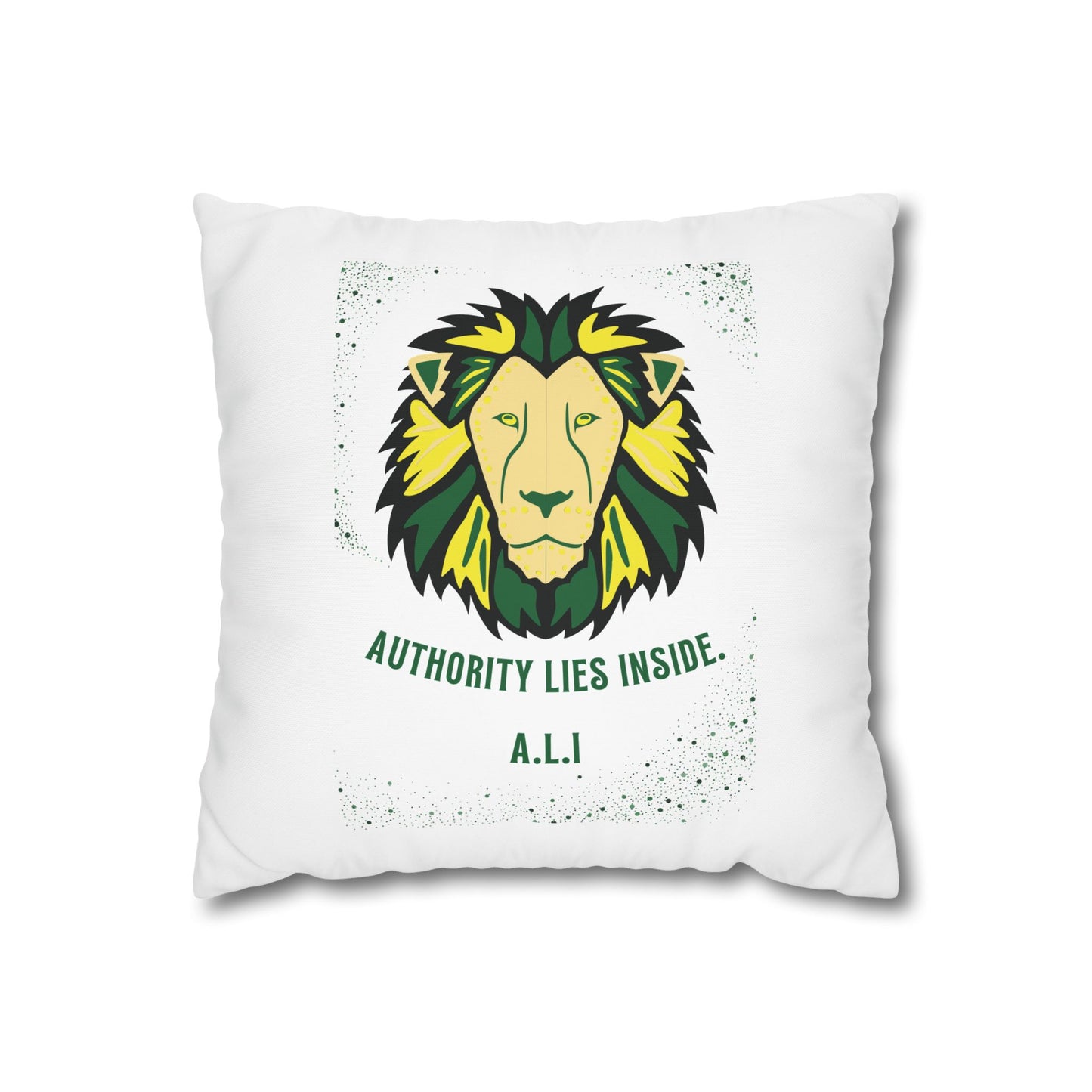 Customized monogrammed pillowcase with personalized quote. High-quality poly canvas square cushion cover, ideal for housewarming, wedding, or anniversary gifts with bespoke text.