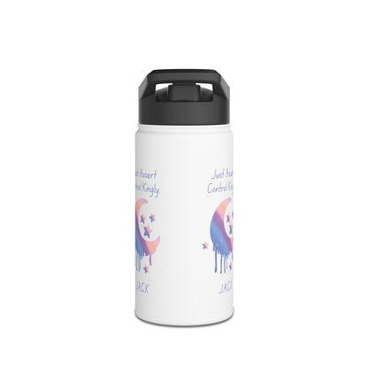 Personalized Initial Quote Moon Dripping Stainless Steel Water Bottle