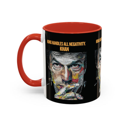 Personalized Initial Khan Accent Coffee Mug