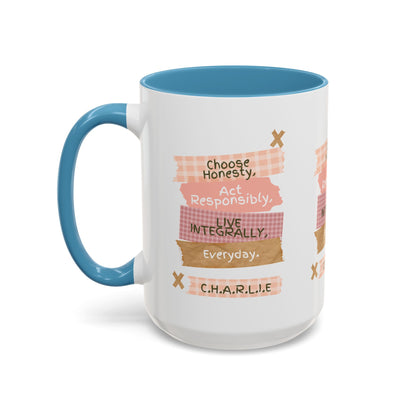 Personalized Message Pieces Accent Coffee Mug
