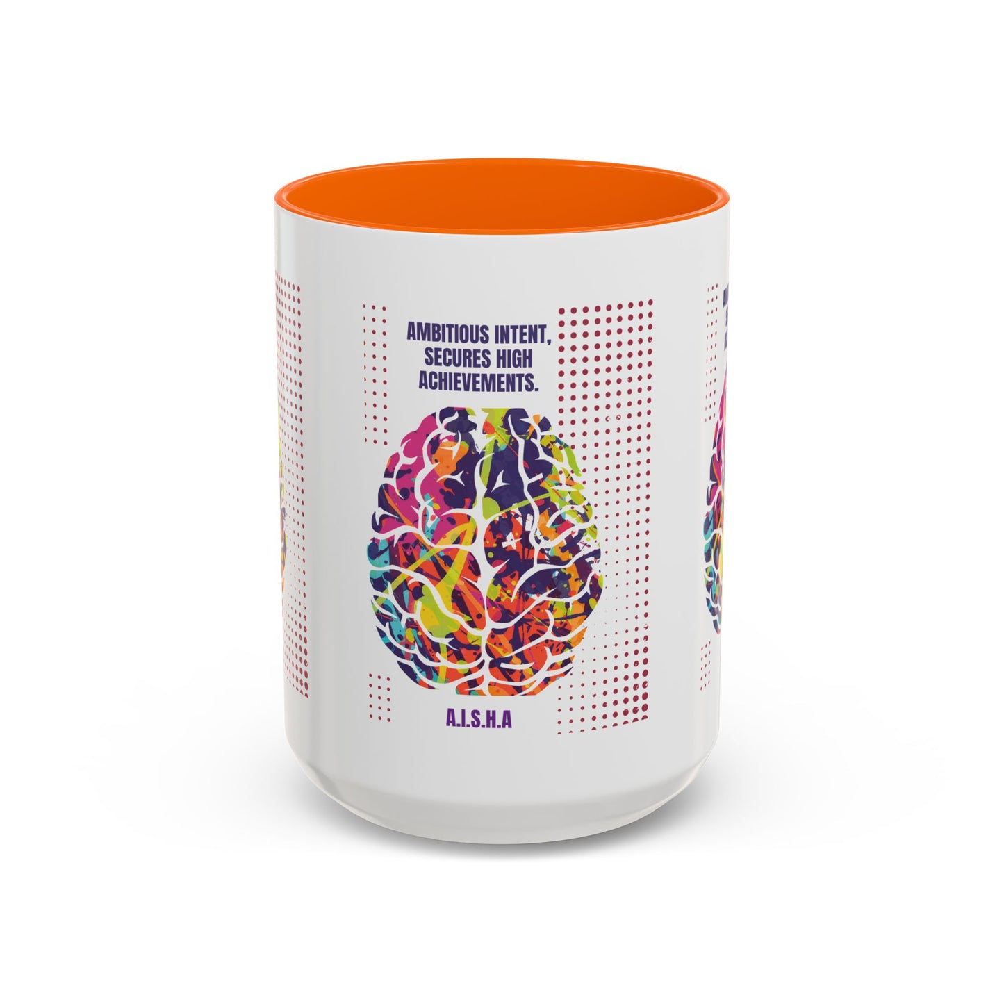 Personalized Initial Brain Accent Coffee Mug